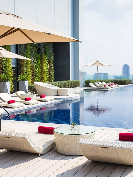 Pool detail at Avani+ Riverside Bangkok